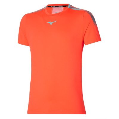 Camisa Mizuno Shadow Tee Hombre Rojos - Chile M892KHFPUC